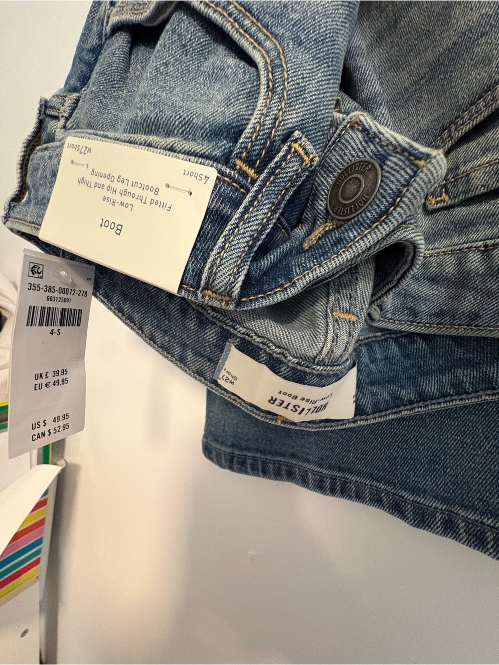 Hollister Boot Cut Light Blue Denim Jeans